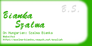 bianka szalma business card